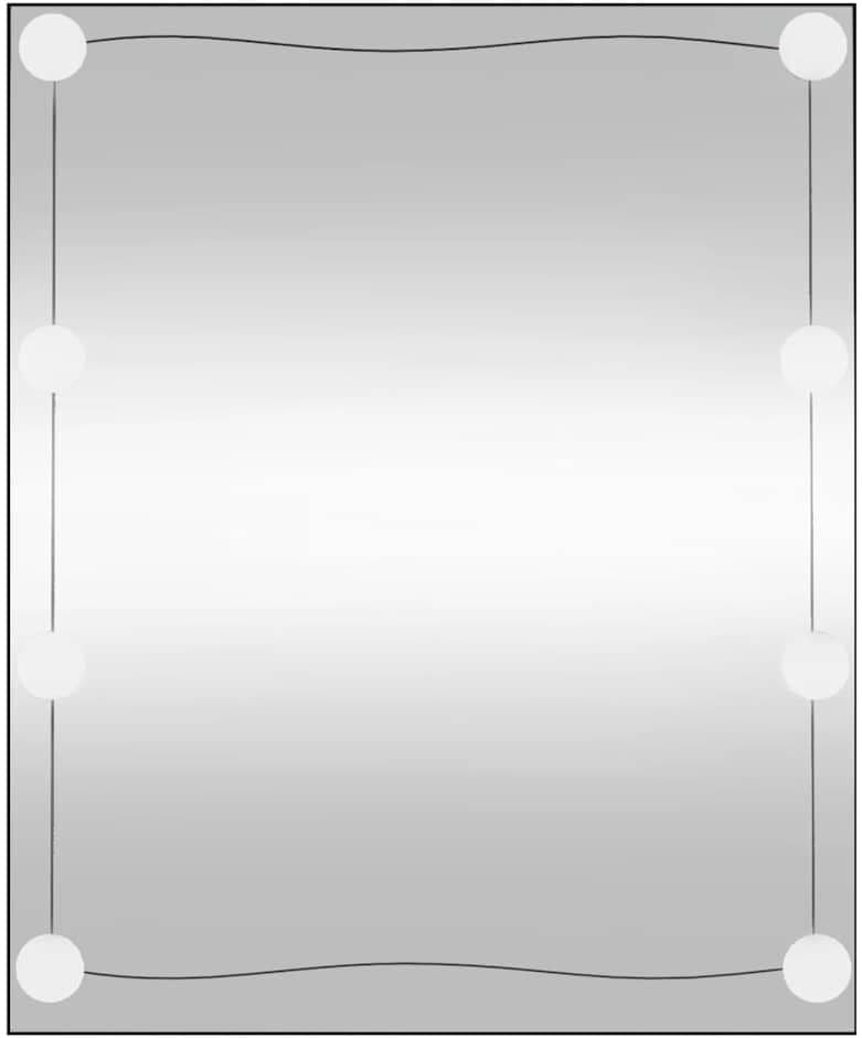 vidaXL Miroir mural avec lumières LED 50x60 cm verre rectangulaire