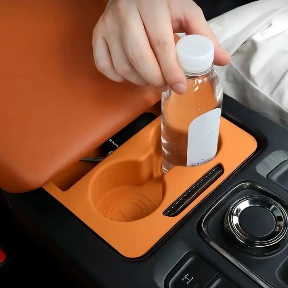 NONE Armrest Storage Box Silicone Interior Cup Holder For HAVAL H9 2024-2025 Modified Auto Armrest Box Protective Pad Car Accessories