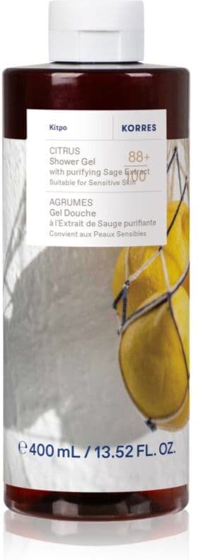 Korres Citrus διεγερτικό τζελ για ντους 400 ml