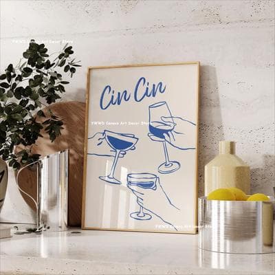 Inspire Essentials Canvas Wall Art Modern Kitchen Poster For Dining Room Decor 9 19.69 27.56 Inches