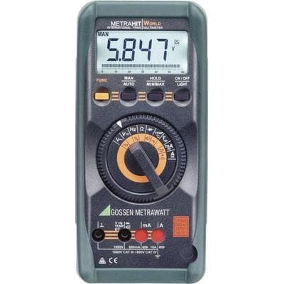 Gossen Metrawatt METRAHIT WORLD Hand-Multimeter kalibriert (DAkkS-akkreditiertes Labor) digital CAT III 1000 V, CAT IV 600 V Anzeige (Counts): 6000