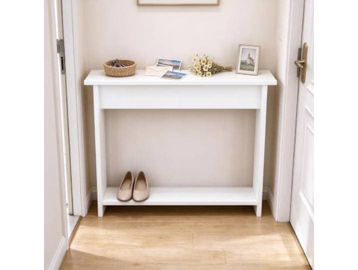 QHZYMX Platzsparender Aufbewahrungstisch Für Den Eingangsbereich, H 65 cm 25 X 35 Cm Großes Organizer-Regal Für Den Eingangsbereich, Praktische Tischaufbewahrung(A,150x35x65cm/59x14x26in)
