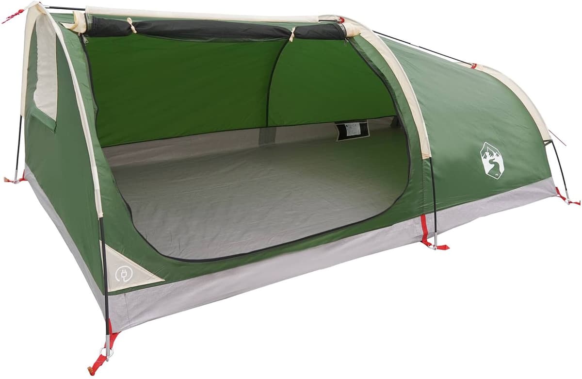 vidaXL Tente de randonnée imperméable 1 personne Vert