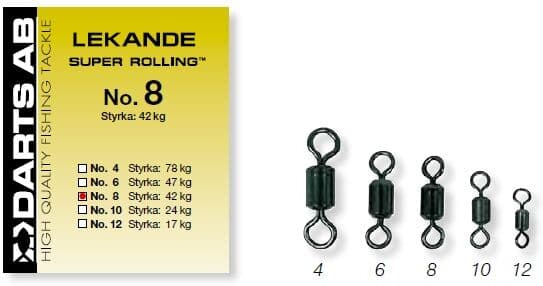 Darts Lekande "Super Rolling" (Storlek & Antal: #4 5 Pack)