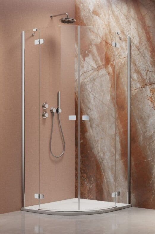 Radaway Fuenta Pdd kabina 90x80cm chrom połysk szkło przejrzyste 1384001-01-01L/1384002-01-01R