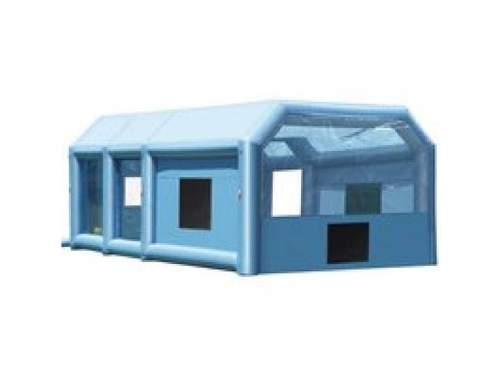 VEVOR Opblaasbare Spuitcabine, 9 x 4,8 x 3,6 m, Opblaasbare Spuitcabine, met 950W + 750W krachtige blowers en luchtfiltersysteem, Draagbare Autospuitcabine voor Grote Vrachtwagens