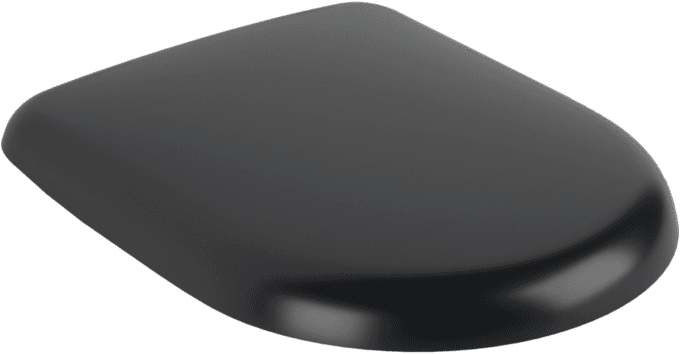 Villeroy und Boch Antao WC-Sitz 8M67S1R7 oval, Quick-Release, Softclosing, Scharniere Edelstahl, pure black C-plus