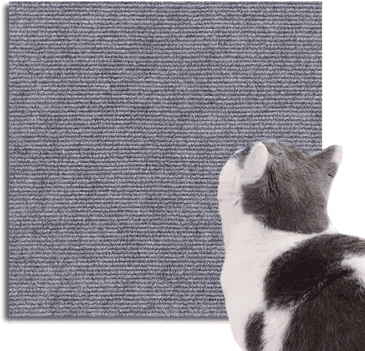 Inspire Curations Self Adhesive Cat Scratching Mat Trimmable Furniture Protector & DIY Scratcher Carpet light Gray 30x60cm
