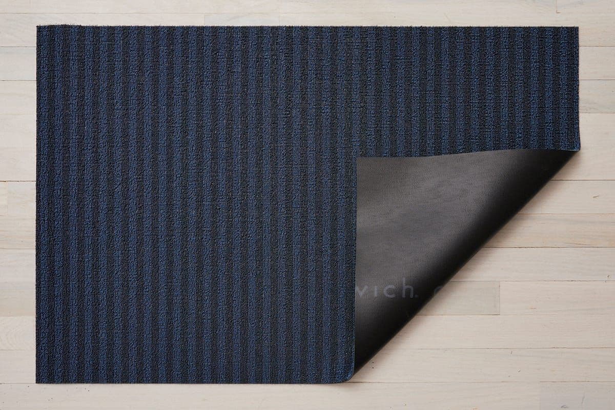 Chilewich Dørmatte Breton Stripe Blueberry 46x71 Cm