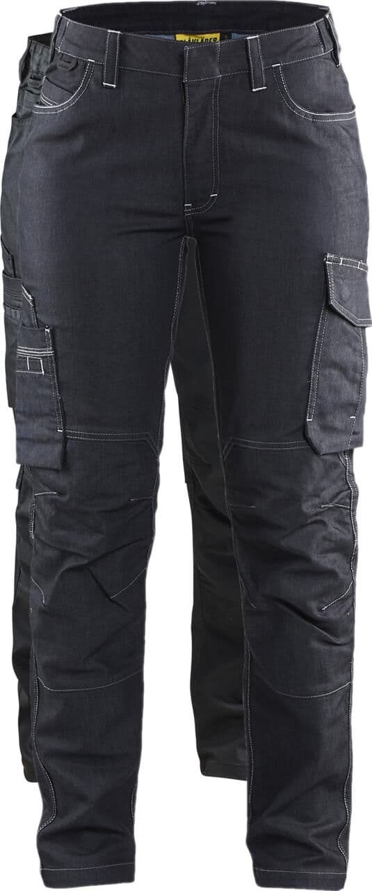 Blåkläder 7140 Dame Service Buks Denim Stretch / Dame Service Arbejdsbuks Denim Stretch - D24 - Marineblå