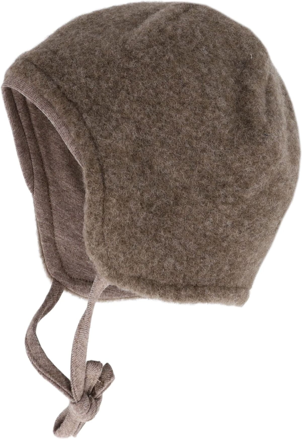 Beanie MAXIMO, Herren, Gr. 45, braun (braunmeliert), Fleece, Wolle, Mützen Beanie