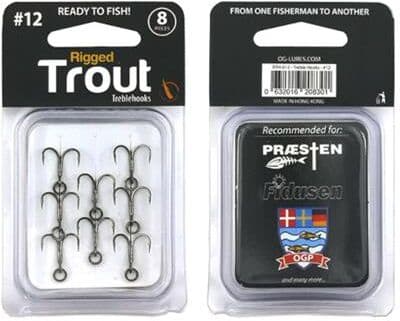 OG Paint Rigged Trout Trekroge Krog Størrelse 10