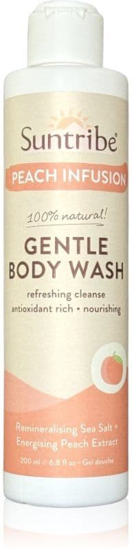 Suntribe Gentle Body Wash απαλό τζελ για ντους με εκχύλισμα ροδάκινου 200 ml