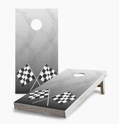 Skip's Garage Tire Tracks Regulation 2x4 Cornhole Game Set
