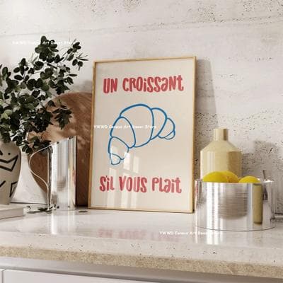 Uplift Picks Bon Appetit Coffee Canvas Wall Art Modern Kitchen Poster Espresso Decor Print 21 50x75 Cm
