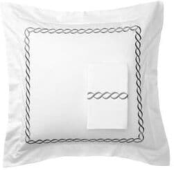 Melange Home Home Sweet Home Collection 600 Thread Count Cotton Rope Embroidery Duvet Set
