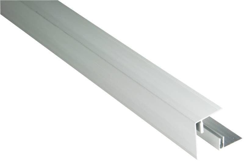 Kovalex Seitenabschluss Alu 250 x 5,9 x 4,5 cm silber inkl. Befestigung