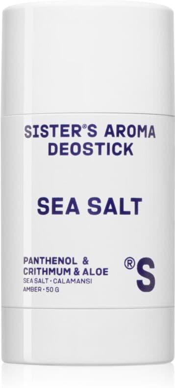 Sister's Aroma Sea Salt Deostick στερεό αποσμητικό ενάντια στην δυσοσμία και τον ιδρώτα 50 γρ