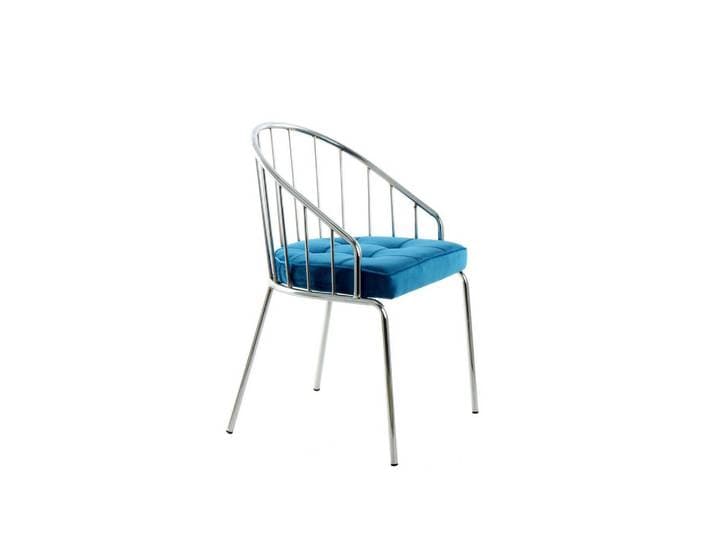 Kayoom Stuhl, Blau, rund, 51x83x51 cm, Esszimmer, Stühle, Esszimmerstühle, Vierfußstühle