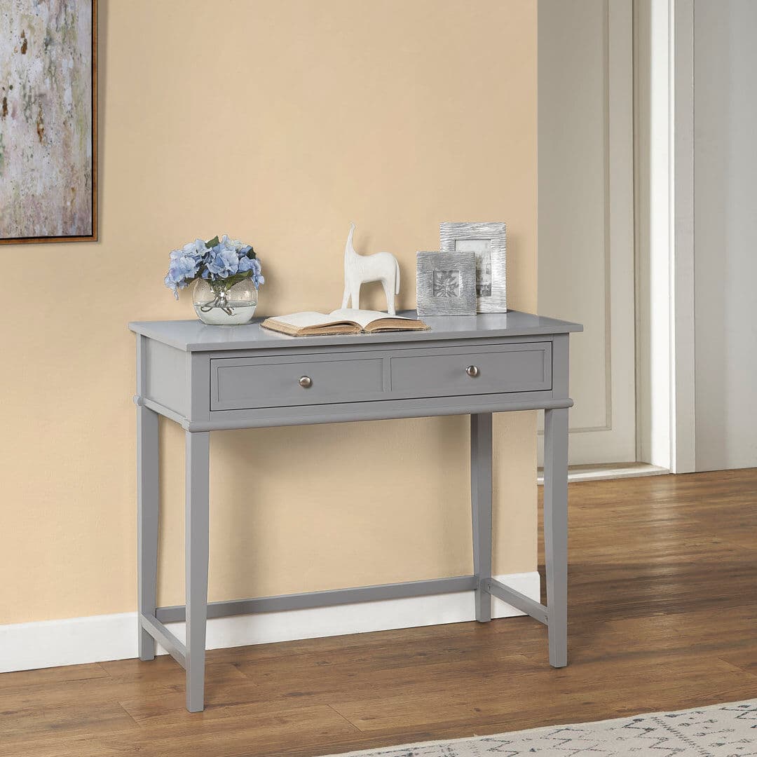 Fernleaf Megan Writing Desk Grey 76.2cm H X 90.2cm W X 45.7cm D