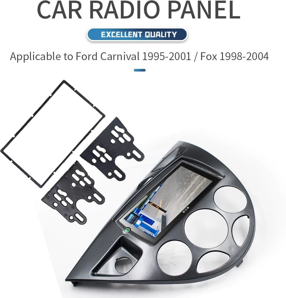 NONE 2 Din Panel for Ford Focus Mk1 Fiesta LHd Dash Mount Kit Interior Car Radio Surround