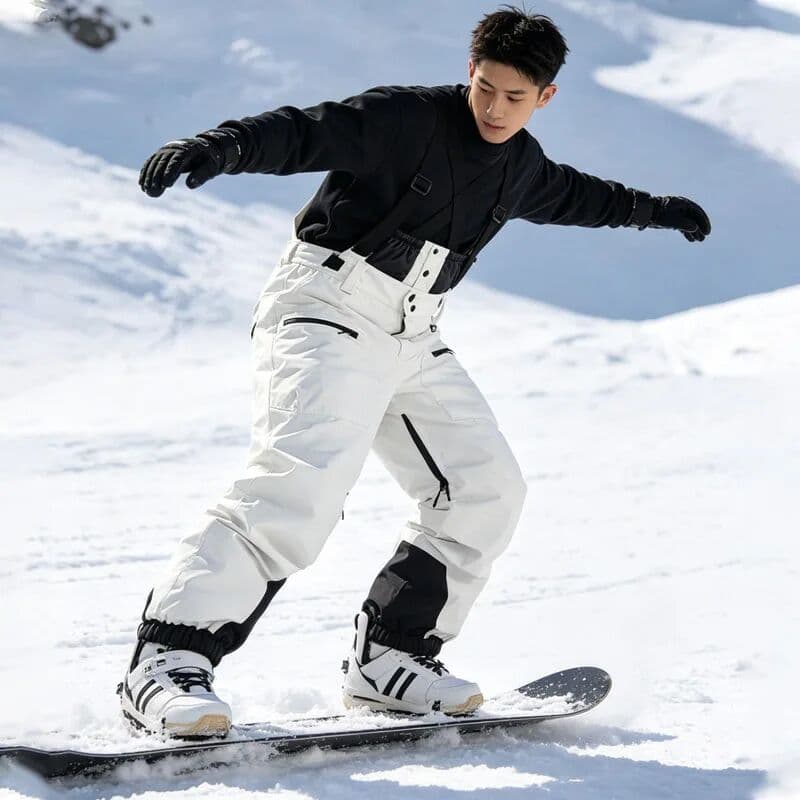 dollplus Ski Sports Windproof Overalls Man Winter Outdoor Snowboarding Clothes Waterproof Adult Snow Wear Resistant Warm Skiing Pant