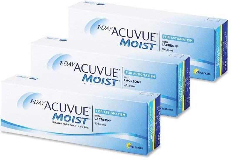 Johnson & Johnson Acuvue lenti a contatto 1 Day Acuvue Moist for Astigmatism (90 lenti)