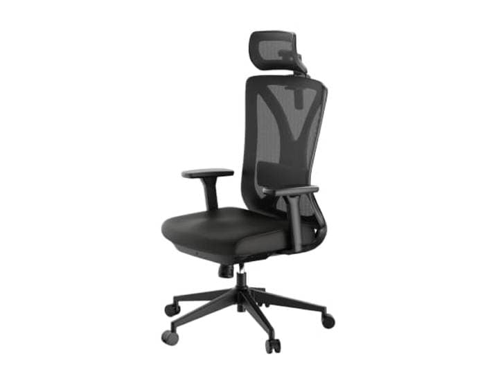 Ergolutions Ergonomischer Bürostuhl – VITA Mesh Schreibtischstuhl – atmungsaktive Rückenlehne – verstellbare Kopfstütze – 5 Jahre Garantie