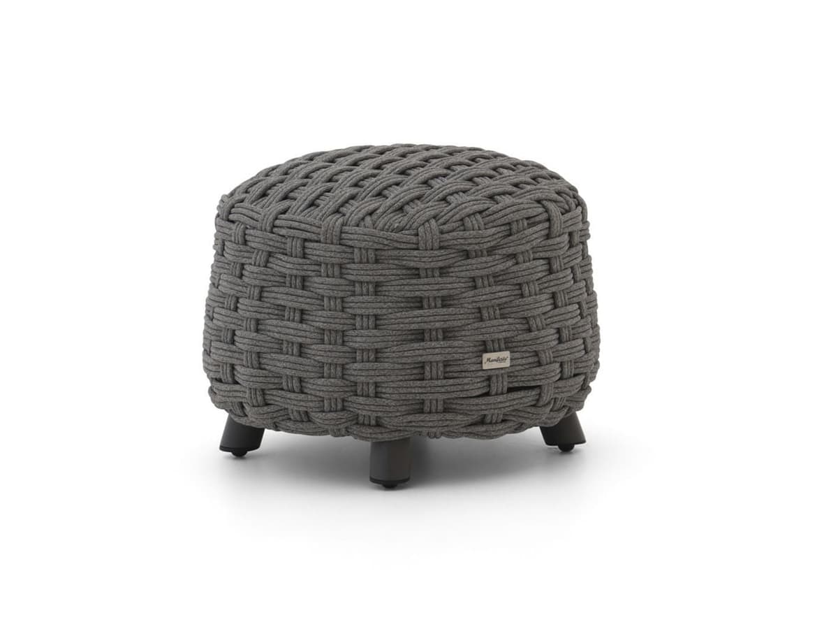 Manifesto Furniture Pergine Voetenbank voor in de tuin - Grijs - Rope