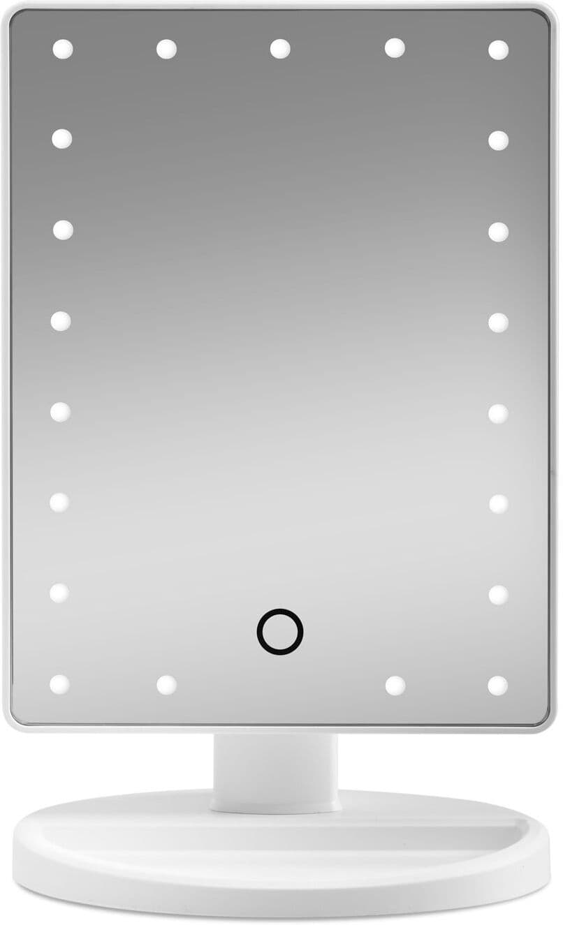 Gillian Jones - Makeup Mirror w. Heart LED Light & Touch Function White