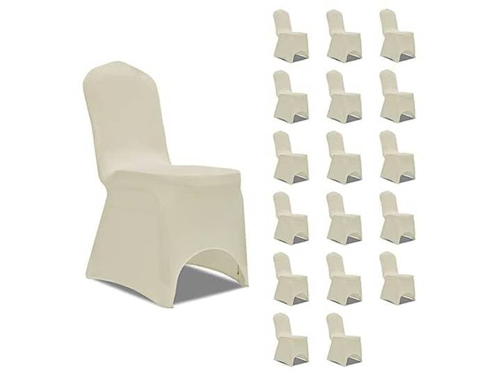 vidaXL Stoelhoezen stretch 18 st crème