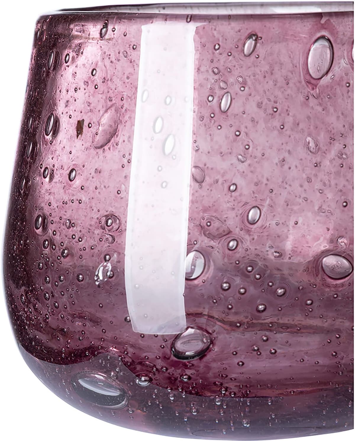 Tischvase FINK "MARLY", lila (fuchsia), B:13,5cm H:11cm T:13,5cm Ø:13,5cm, Glas, Vasen, Tischvase, wasserdicht, durchgefärbt, mundgeblasen fuchsia B/H/T: 13,5cm x 11cm x 13,5cm Ø 13,5cm