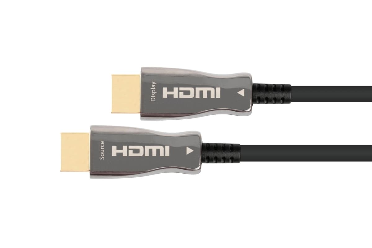 Python® Series PYTHON AOC Hybrid Ultra-High-Speed HDMI® 2.1 Kabel 8K @60Hz schwarz 100m AOC-H21100