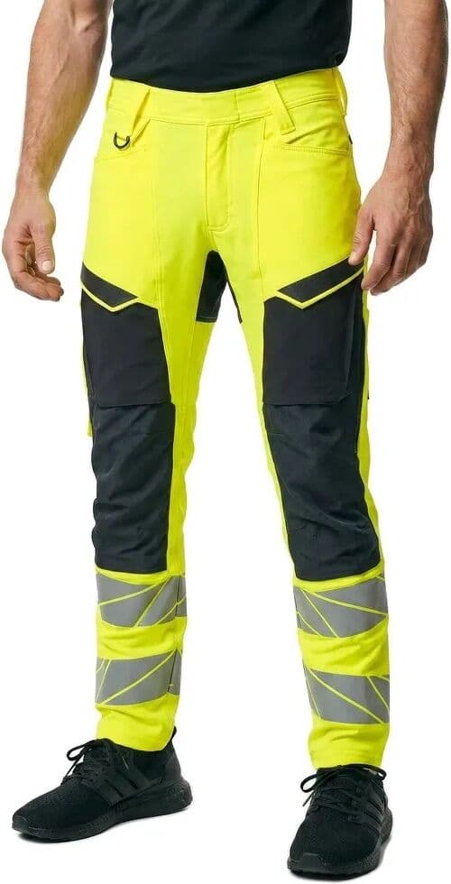 Mascot Pantalones De Trabajo Accelerate Safe 19479 Hi-Vis Yellow / Dark Navy 52