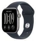 Apple watch series 12 gps 42mm space grey aluminium case with navy blue sport