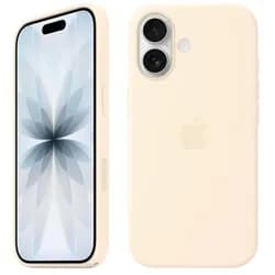 Apple Handyhülle »Silikon Case mit MagSafe« iPhone 17 vanille braun