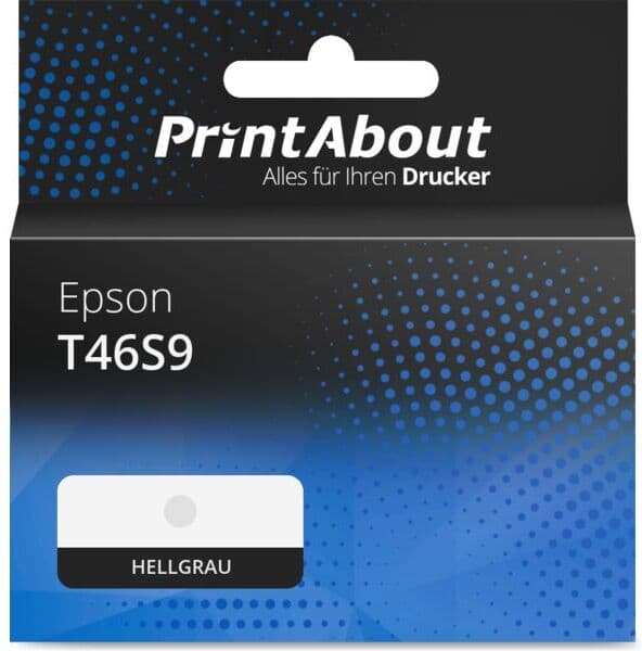 PrintAbout Druckerpatrone kompatibel mit Epson T46S9 - Hellgrau