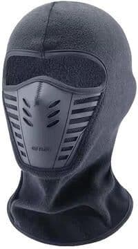 Uplifted Goods Winter Thermal Motorcycle Balaclava Mask For Warm Windproof Outdoor Riding grey