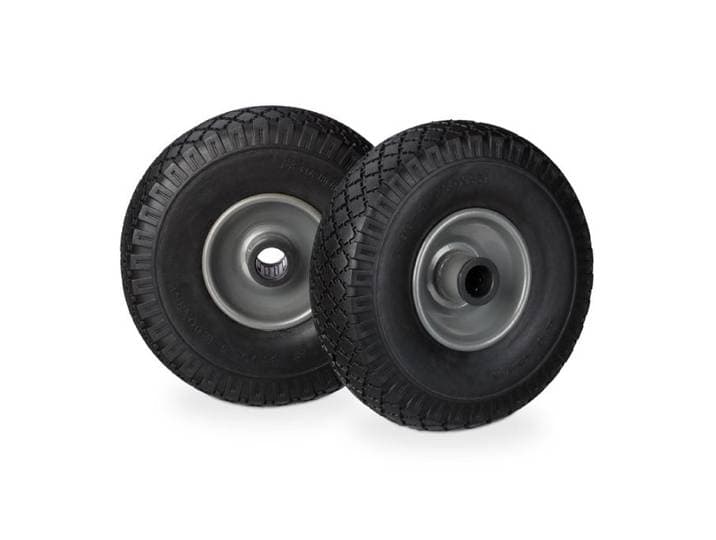 Relaxdays 8 x Sackkarrenrad Vollgummi schwarz-grau