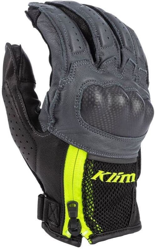 KLIM - Guanti Induction Asphalt / Hi-Vi Nero,Giallo,Alta visibilità XS