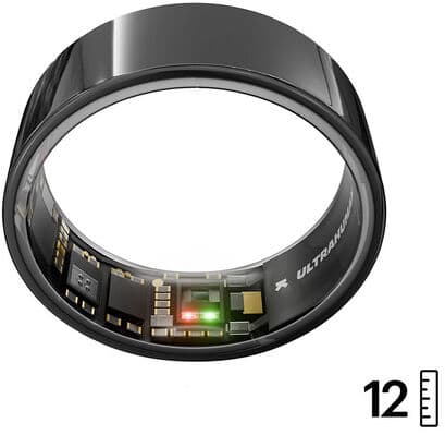 Ultrahuman Ring AIR – Monitor del sonno e dell'attività fisica, anello intelligente per uomo e donna, nessuna spesa per l'app per le funzioni standard, d