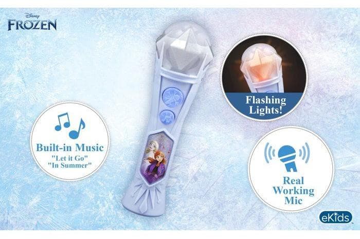2Kids Karaoke Microfoon en Draadloze Speaker met Licht- en Geluidseffecten - Frozen Koningin van de Sneeuw