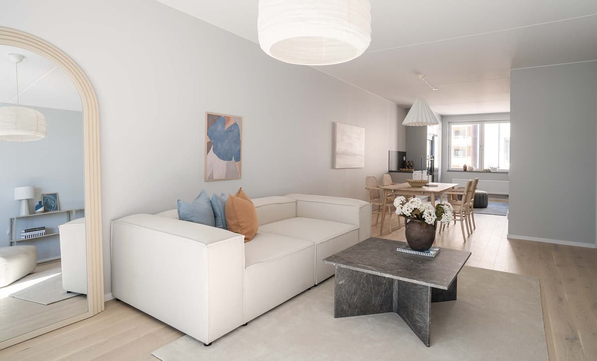 SoffaDirekt Cubit Premium Hörnmodul Höger Sandbeige