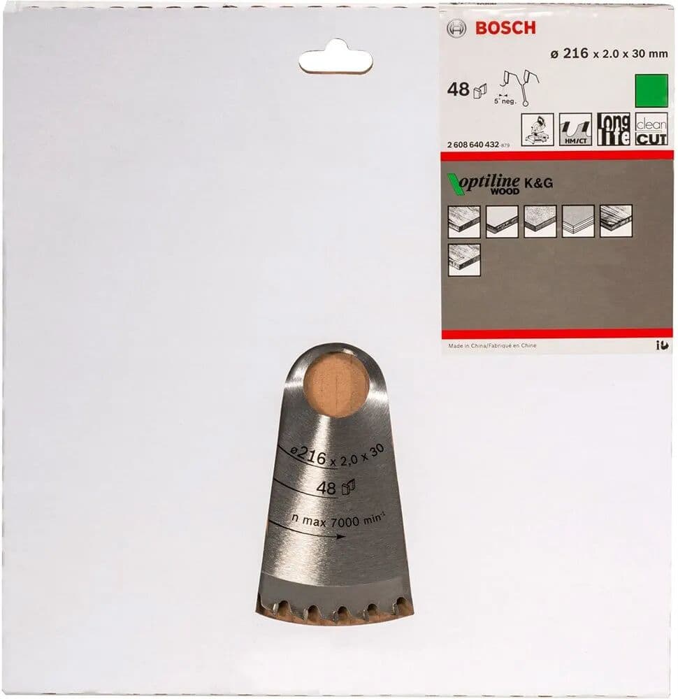 Bosch Disco De Sierra Circular Para Madera Circular Op Wo B 216x30-48 Silver One Size