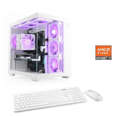 CSL PC "Vitrum Advanced V24505", weiß, Microsoft Windows 11 Home (64 Bit), NVIDIA GeForce RTX 3050, 16 GB RAM 500 GB SSD, Desktop-PCs, PC