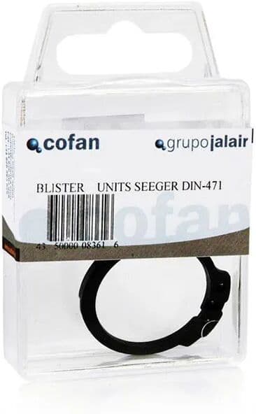 Cofan Anillo De Retención Exterior Din-471 A 32x1.5 Mm 100 Unidades Black One Size