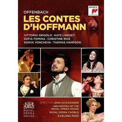 Jacques Offenbach - Les Contes d'Hoffmann/Hoffmanns Erzählungen [2 DVDs] - Grigolo,Yoncheva,Hampson,OrchRoyal Opera House,Kate Lindsay, DVD