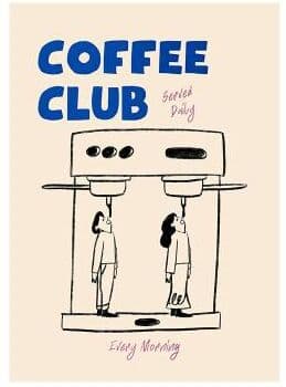 Inspire Essentials Coffee Diver Canvas Wall Art Surreal Coffee Lover Poster For Kitchen Decor 17 15.75 X 23.62 In