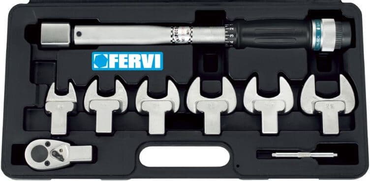 Fervi 0803/S080 Chiave dinamometrica in set 8 pz