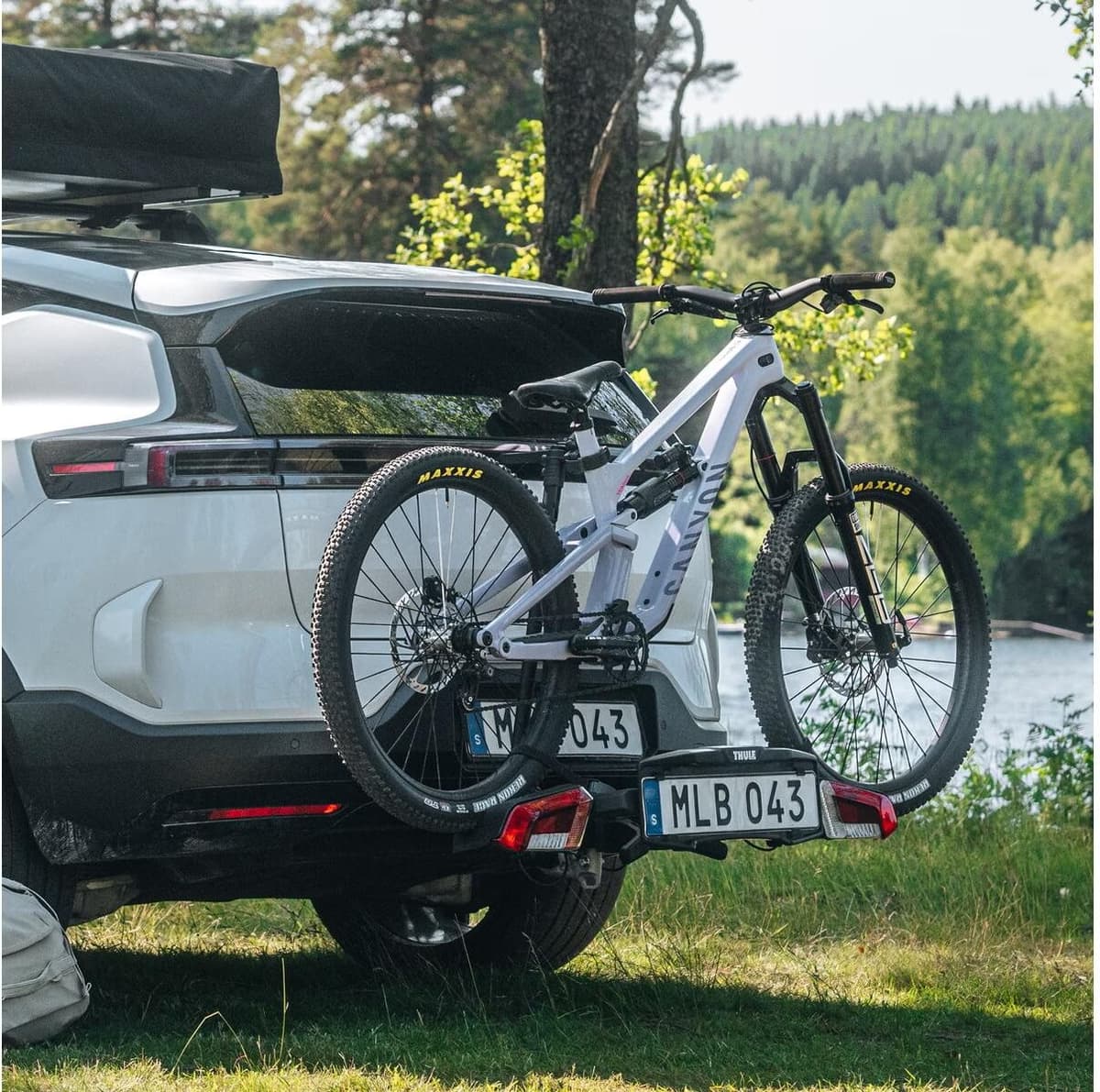 Kupplungsfahrradträger THULE "VeloLite 3bike", schwarz, B:122cm H:20cm T:86cm, Fahrradträger, Kupplungsfahrradträger schwarz Einheitsgröße